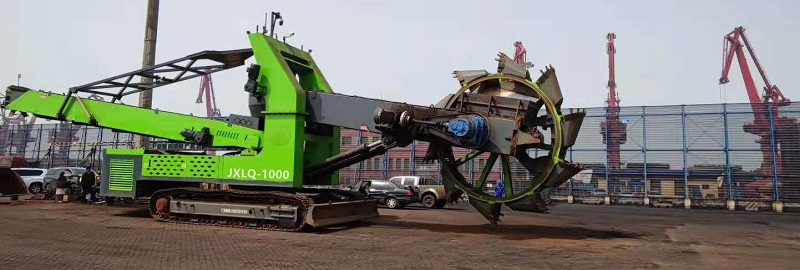 JXLQ-1000 Crawler mobile single bucket wheel